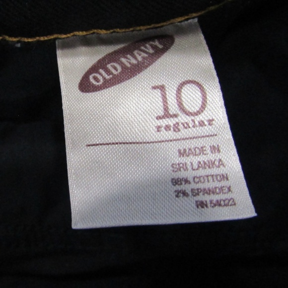 Old Navy The Flirt Dark Black Jeans Size 10 Reg - Picture 6 of 6